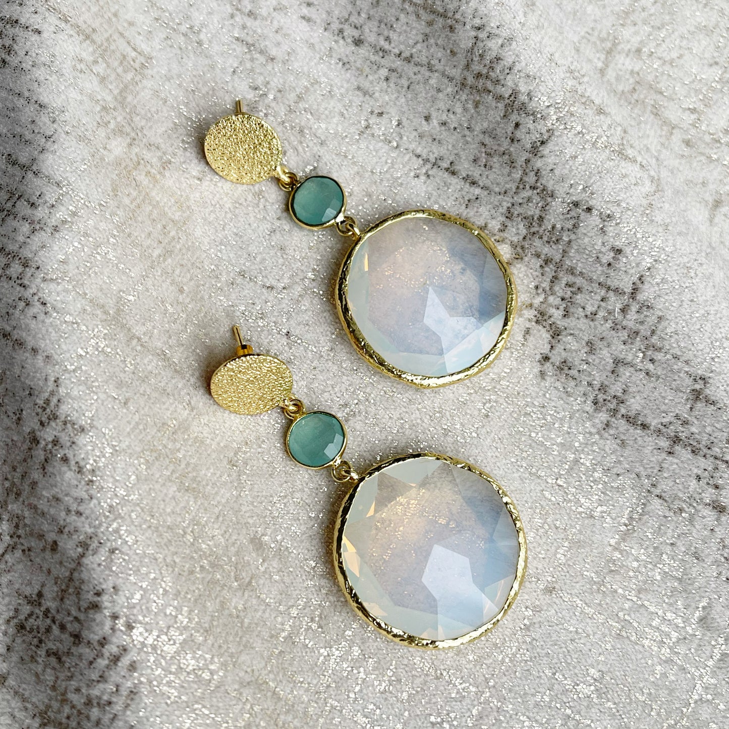 Opalite statement earrings